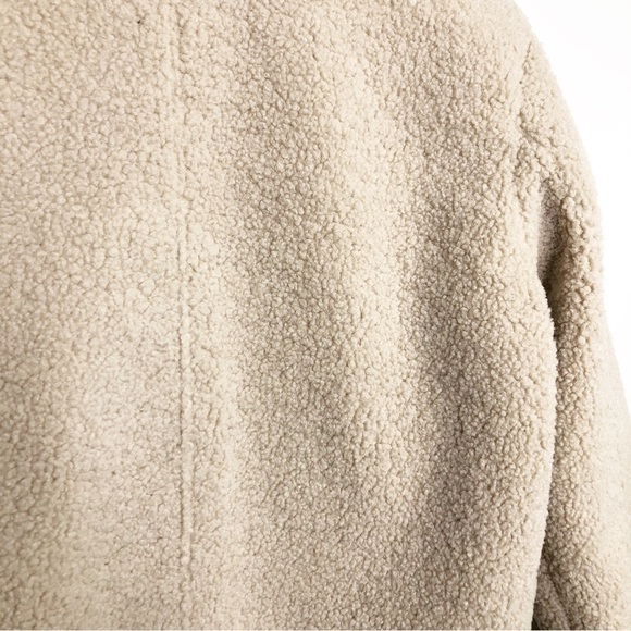 JOIE Sherpa Teddi fleece tan oversized Shacket - Picture 5 of 13
